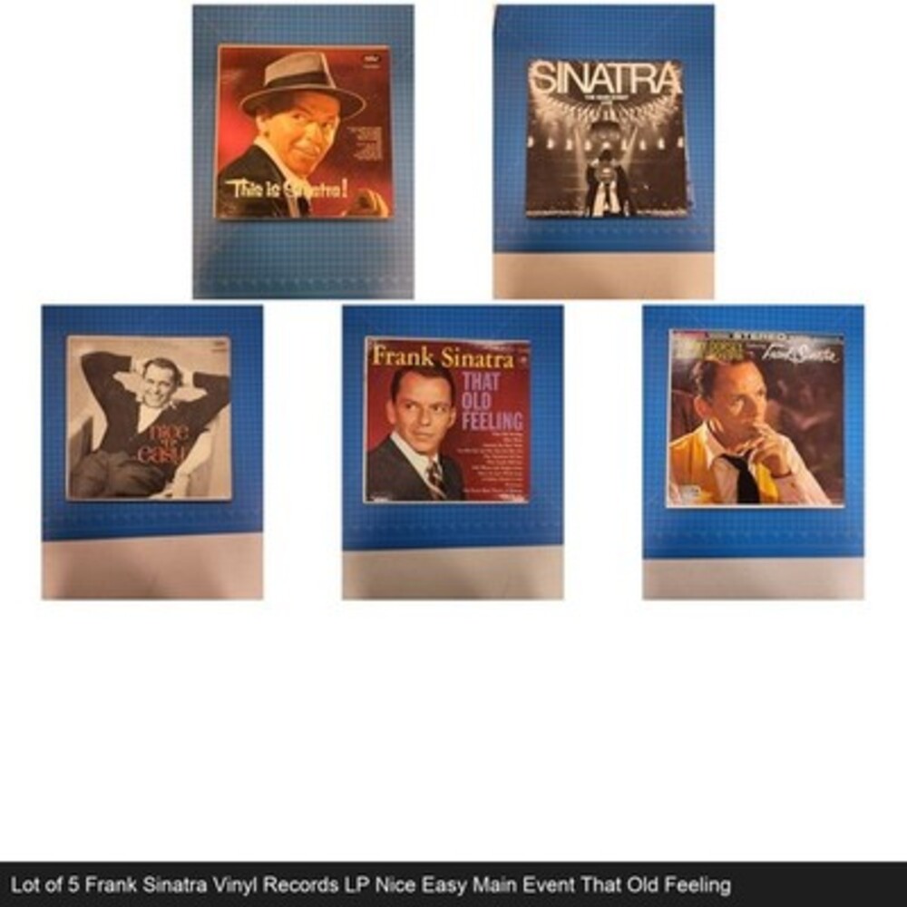Lot of 5 Frank Sinatra Vinyl Records LP Nice Easy Main Event That Old Feeling